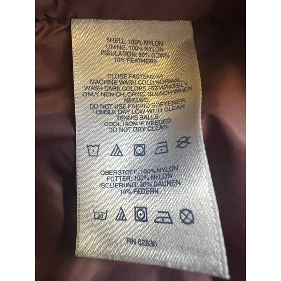 Lands' End 2X Women's Plus Size Down Puffer Jacket 2X 20-22W Purple EUC - Picture 10 of 11